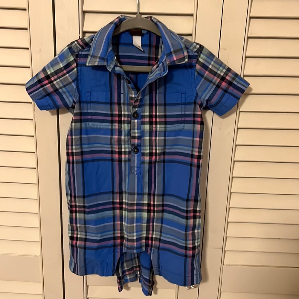 Tea collection romper 18-24 months EUC